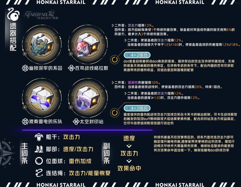 《崩坏星穹铁道》“卡芙卡”角色全方位攻略及培养配队推荐