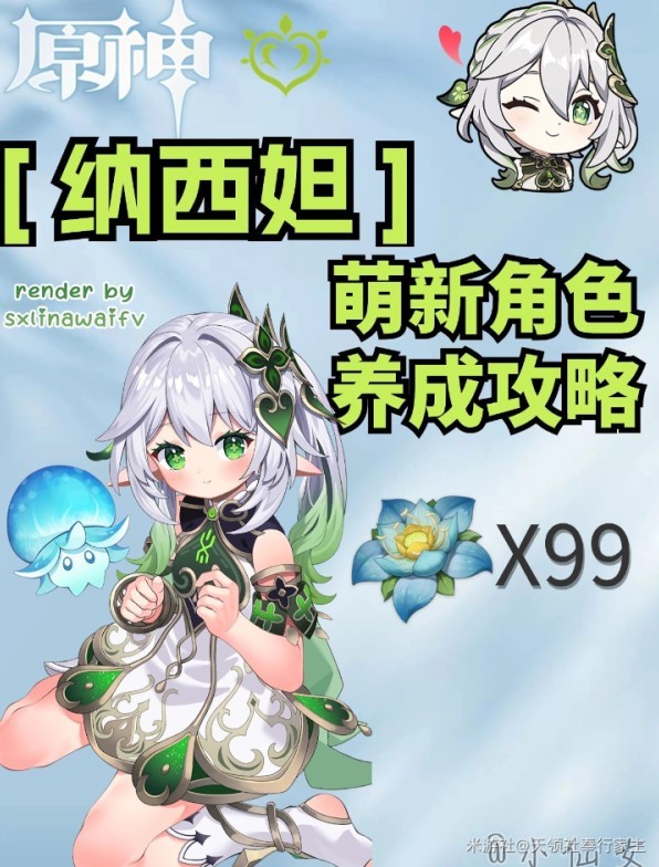 《原神》“纳西妲”武器圣遗物选择,纳西妲劫波莲收集路线