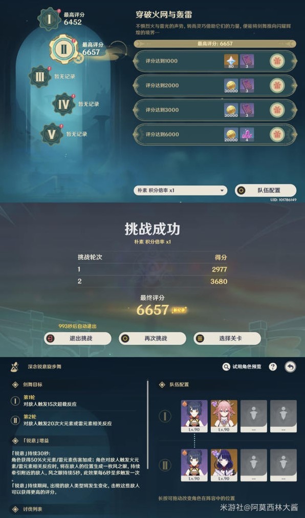 《原神》“深念锐意旋步舞”全关卡满奖励通关阵容攻略