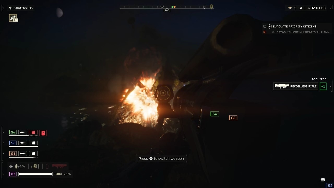 《地狱潜者2》中期战略配备推荐 中期好用配装介绍