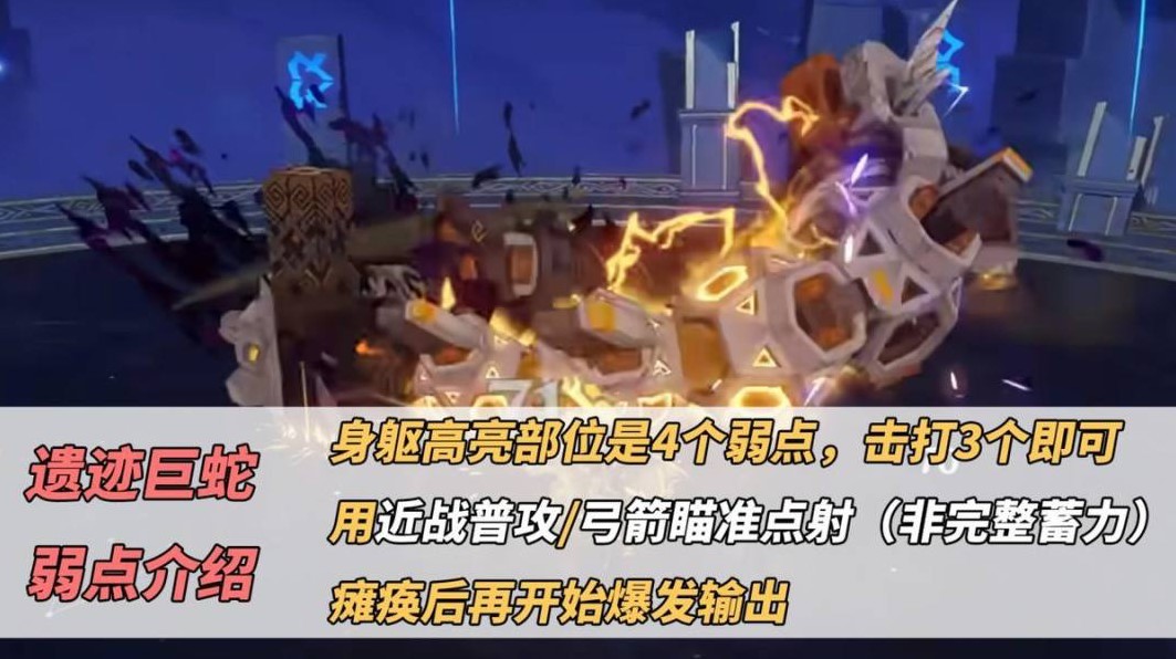《原神》4.4“深境螺旋”怪物弱点介绍及打法分享,巨蛇沙虫龙兽打法