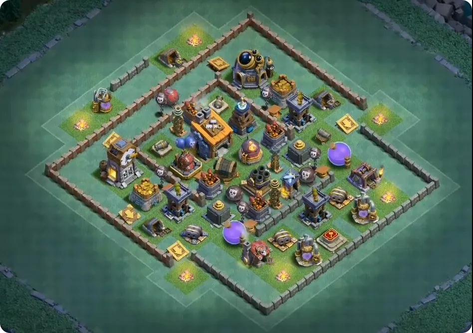 《部落冲突》建筑大师布阵,部落冲突建筑大师后期布局