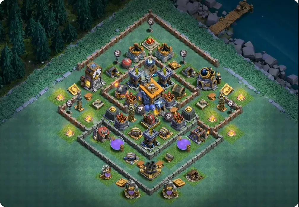 《部落冲突》建筑大师布阵,部落冲突建筑大师后期布局