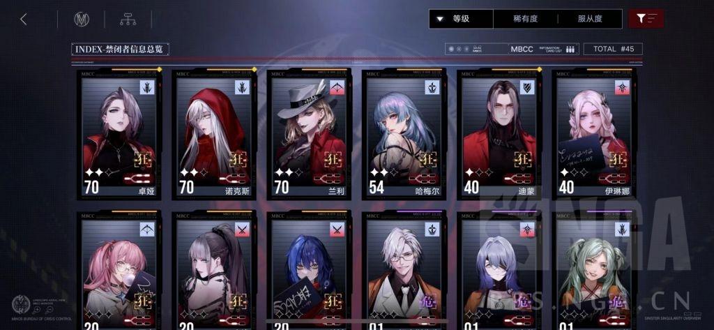 《无期迷途》最强角色推荐,无期迷途各个狂级角色的使用强度介绍