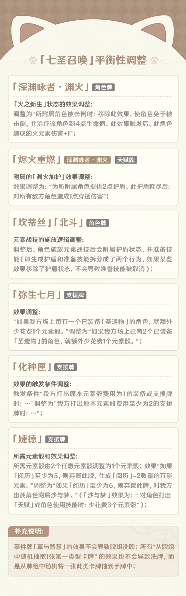 《原神》4.6“七圣召唤”新增卡牌一览