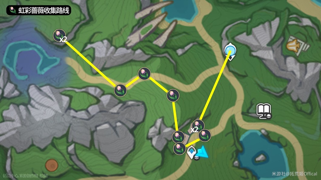 《原神》“阿蕾奇诺”养成材料收集攻略 彩虹蔷薇采集位置