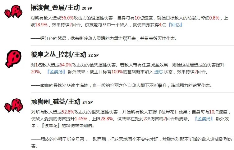 《女神异闻录夜幕魅影》“李瑶玲”技能介绍及养成建议