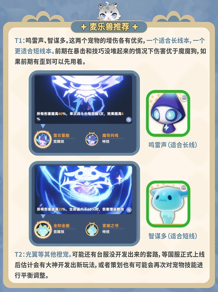 《出发吧麦芬》“麦乐兽”系统玩法介绍 麦乐兽获取方法与推荐