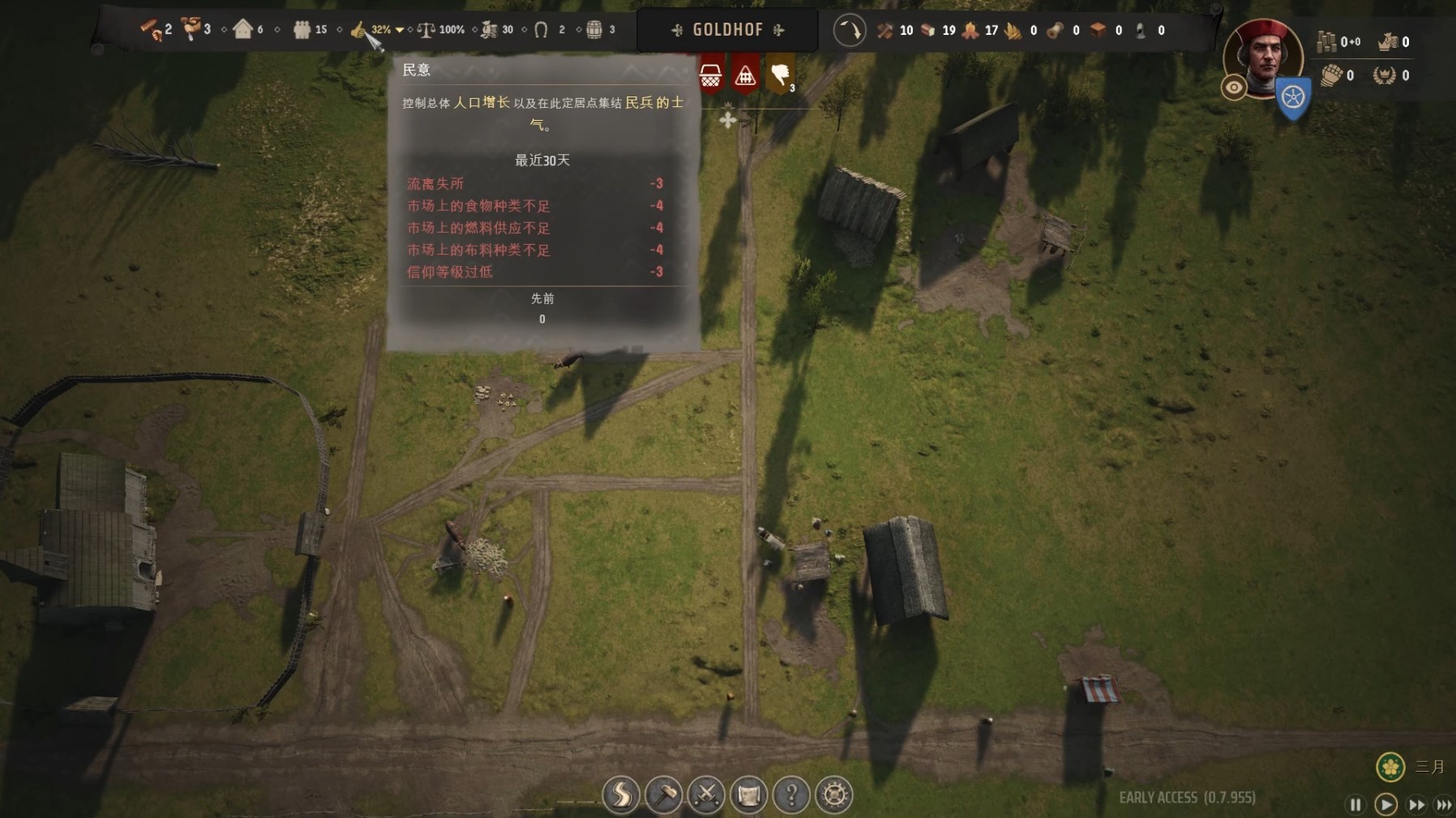 《庄园领主》困难难度“民意与人口增长”解析