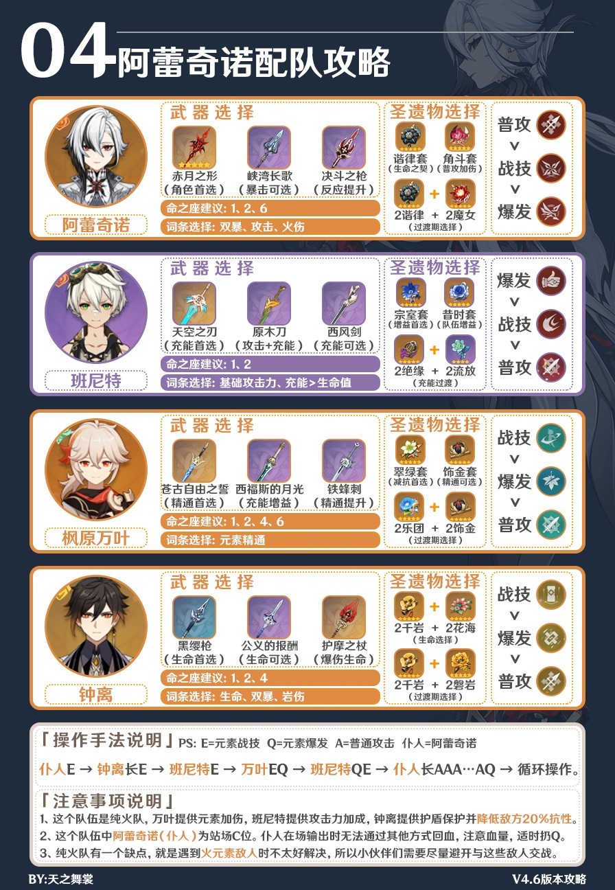 《原神》“仆人阿蕾奇诺”配队推荐 阿蕾奇诺怎么配队