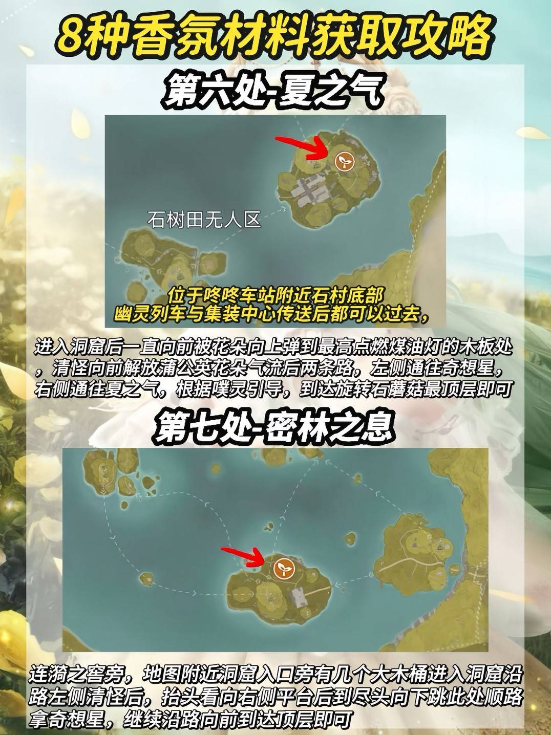 《无限暖暖》8种“香氛材料”收集攻略 香氛材料及洞窟位置一览