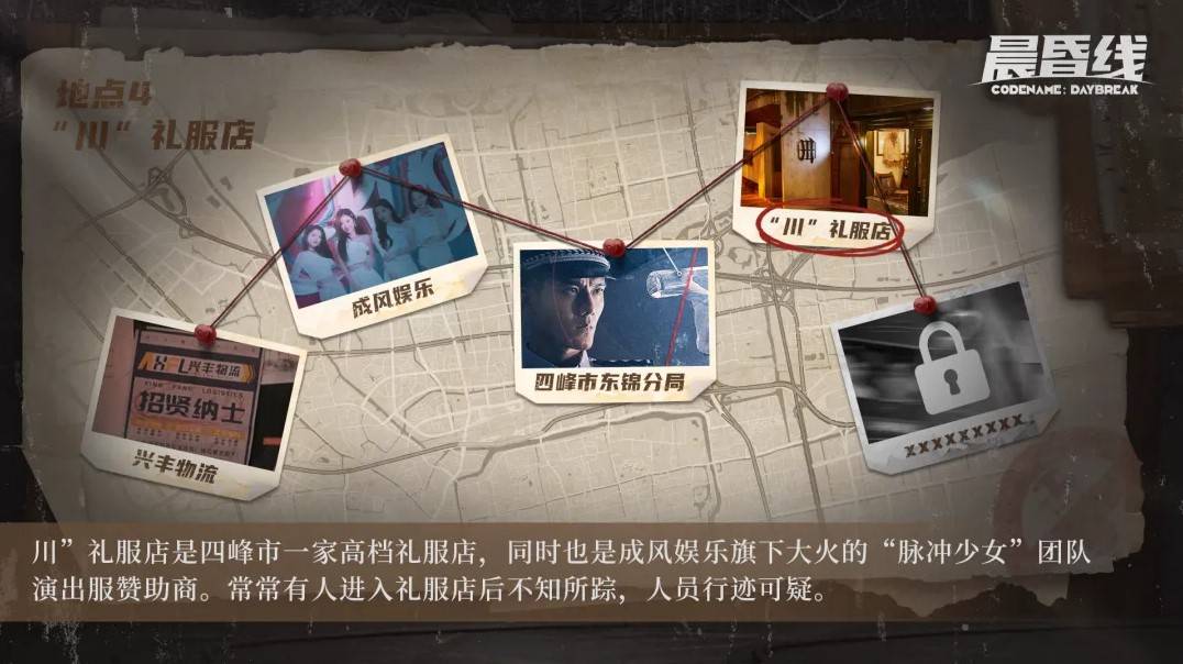 《晨昏线》“川礼服店”介绍,川礼服店人物及事件一览