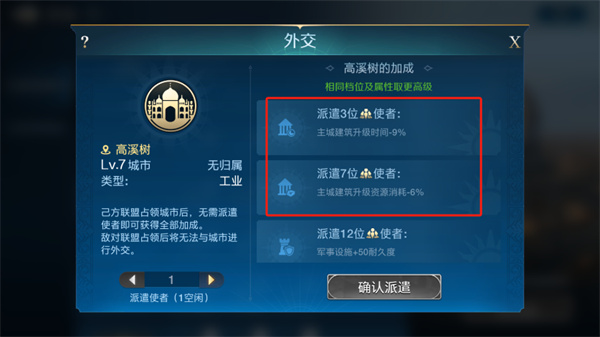 《世界启元》城市外交玩法及小技巧介绍