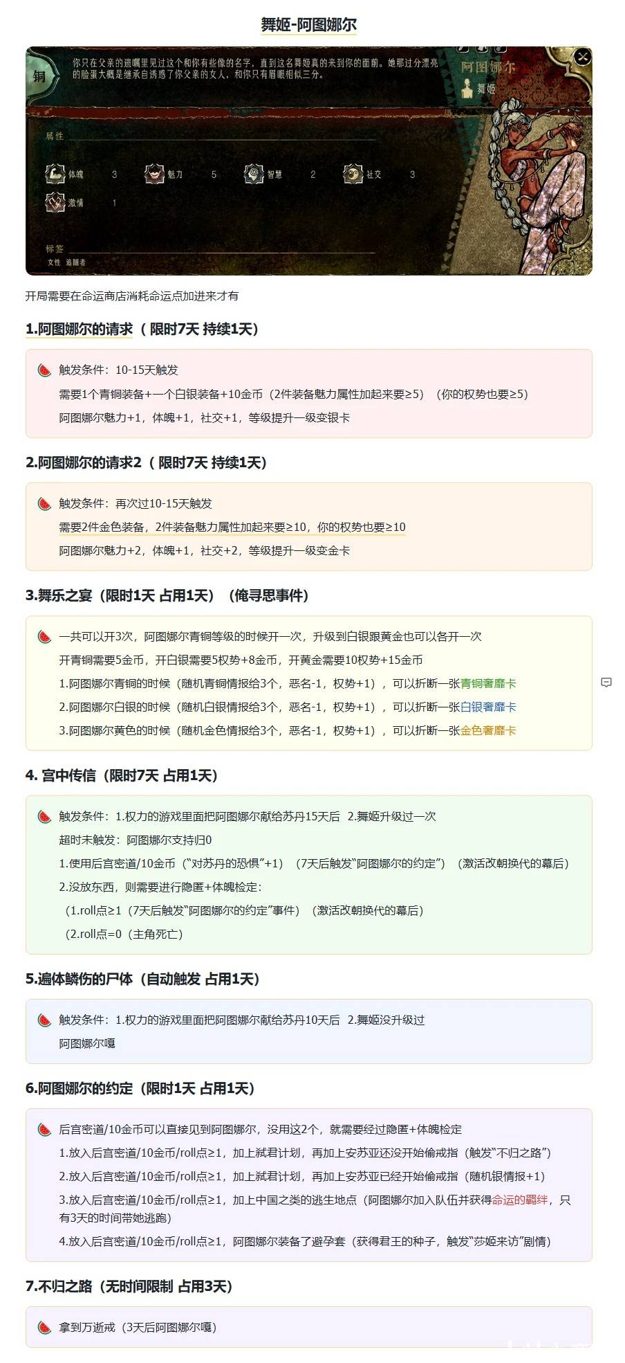 《苏丹的游戏》“阿图娜尔”剧情事件一览，舞姬阿图娜尔剧情怎么选