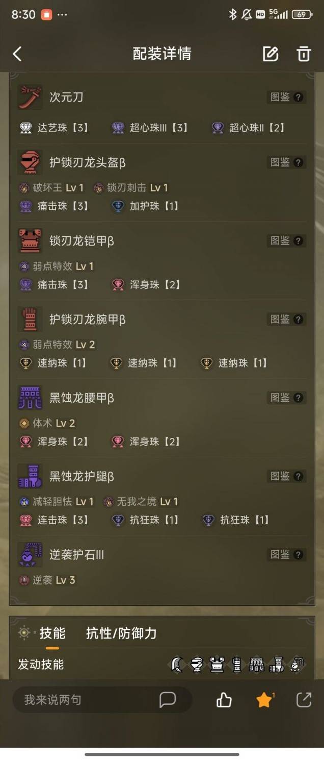 《怪物猎人荒野》“次元刀”满会配装分享