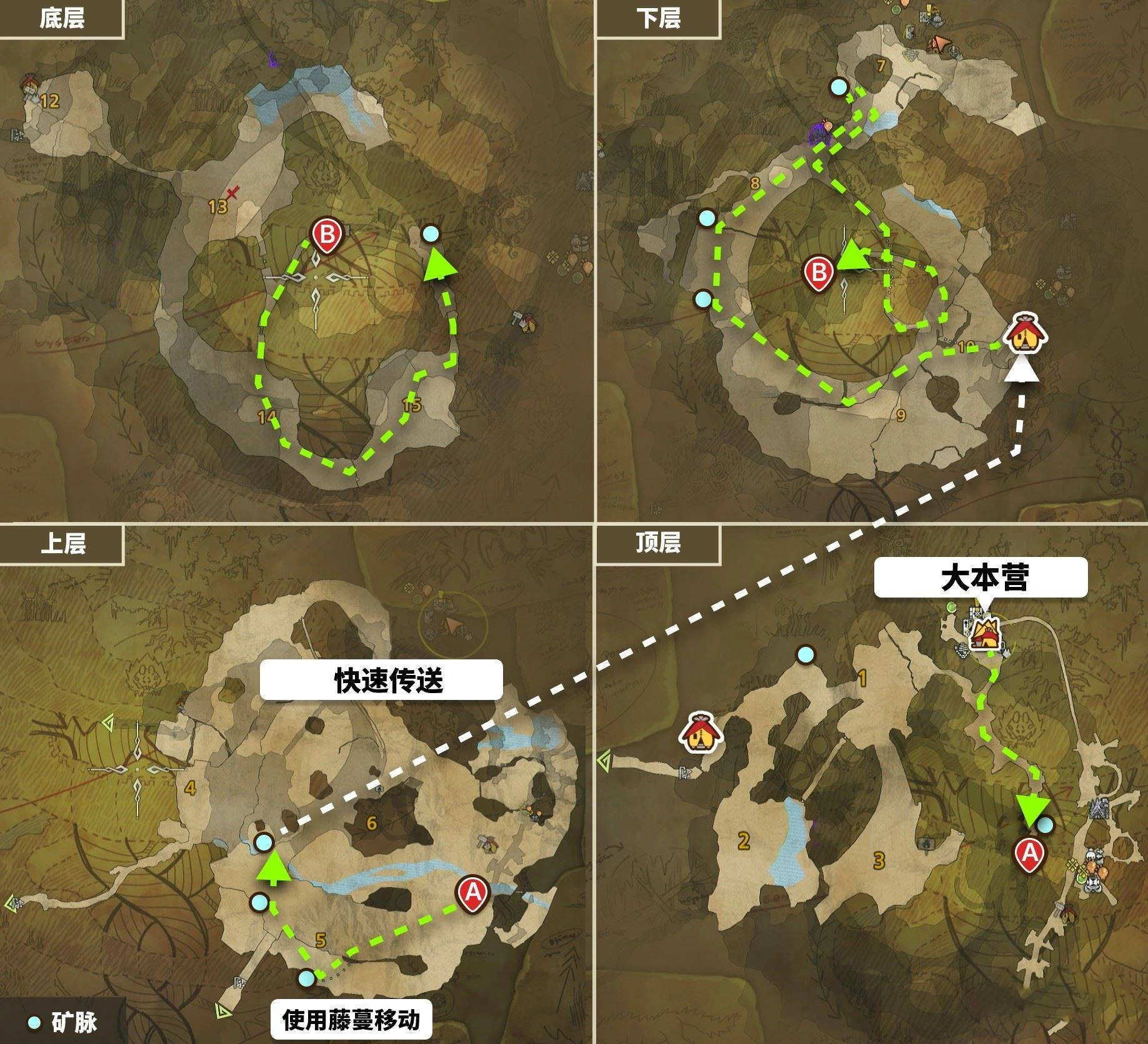 《怪物猎人荒野》“龙都遗迹矿脉”点位及采集路线推荐,遗迹矿石在哪