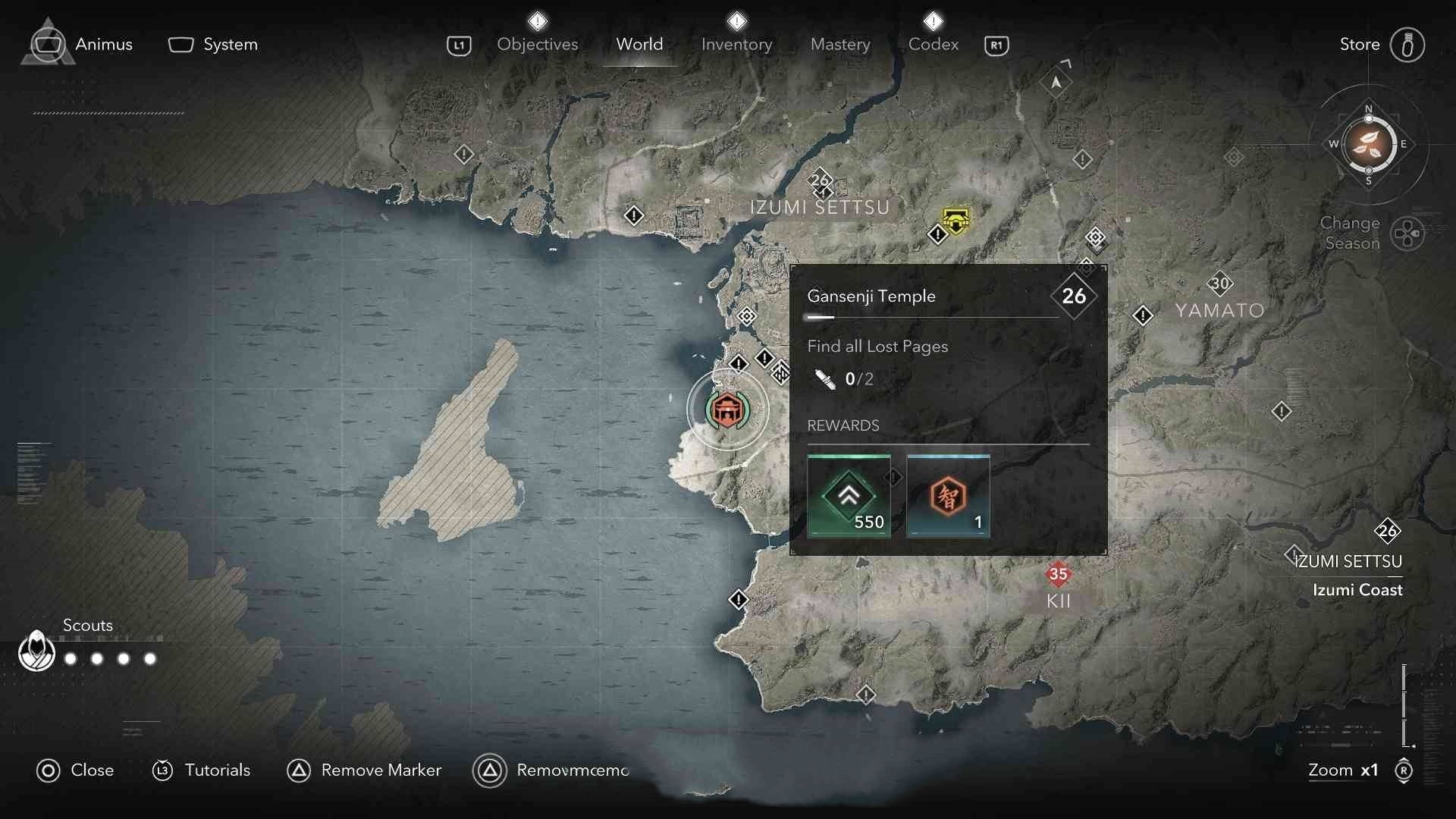 《刺客信条影》全寺院位置及失落的卷页收集攻略，失落的卷页在哪