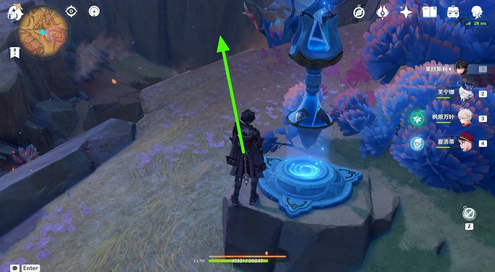 《原神》“沃陆之邦隐藏锚点”位置及前往路线,5.5隐藏锚点在哪