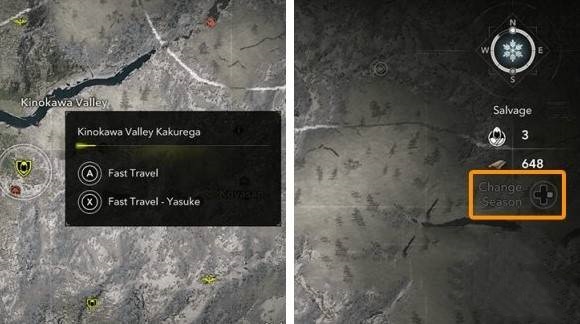 《刺客信条影》“季节切换”方法,刺客信条影怎么切换季节