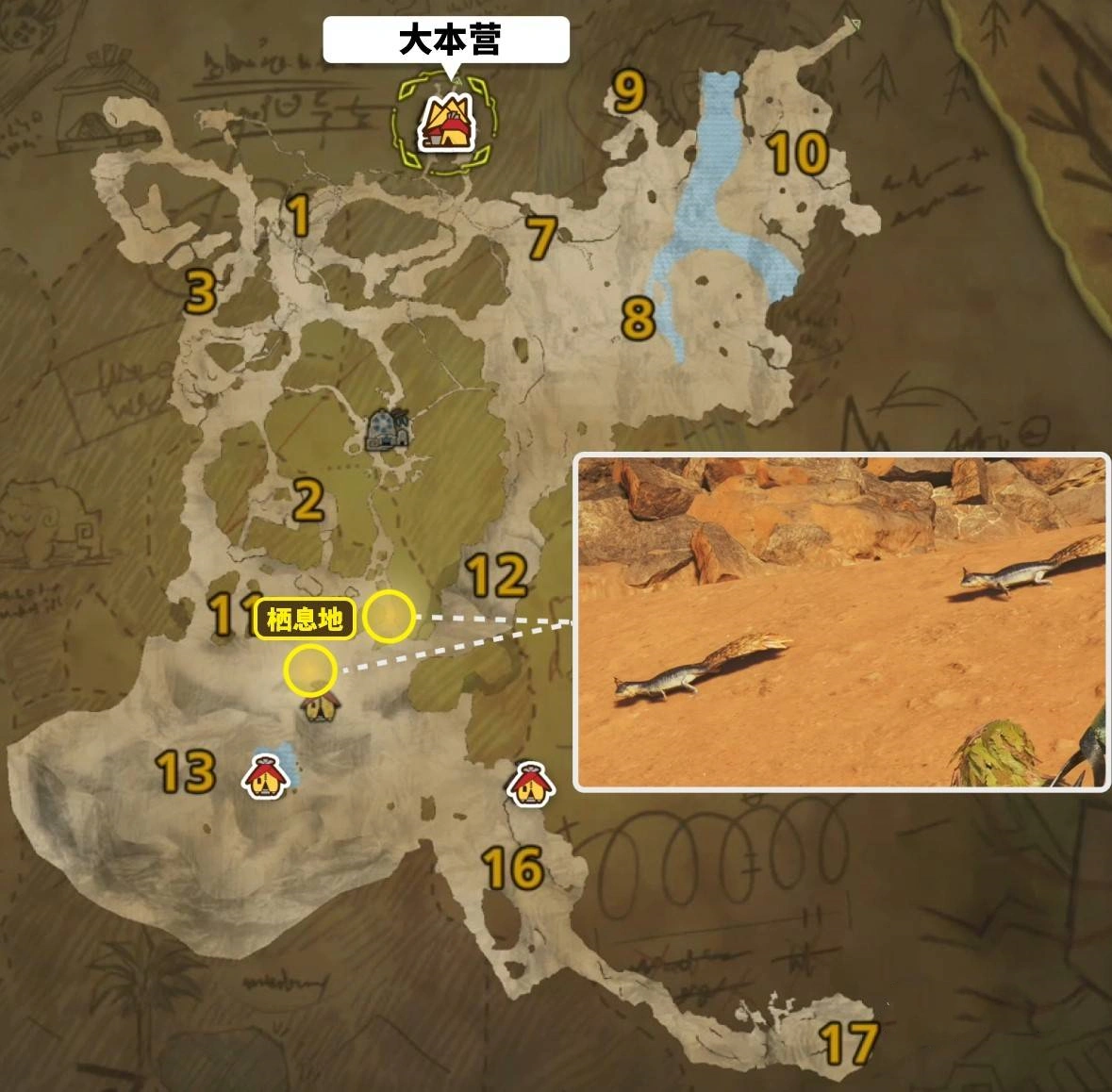 《怪物猎人荒野》“足迹蜥蜴”位置及捕获方法，足迹蜥蜴在哪抓