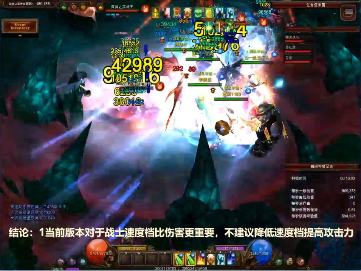 战士洞武和祝天伤害对比